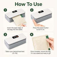 How to use the LockNSeal Mini Bag Sealer in 4 steps